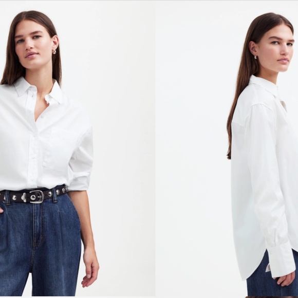 Madewell Relaxed Button-Up Shirt - Size Medium - Picture 1 of 7